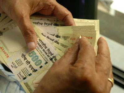 The rupee had slipped 10 paise to close at 64.16 against the greenback in Monday's trade.