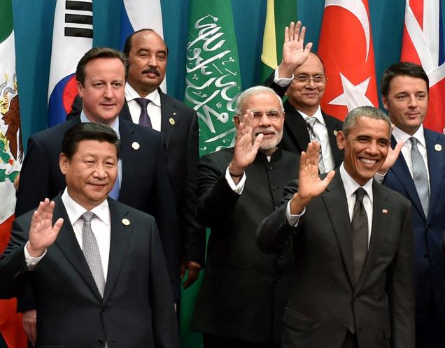 “Mr. Modi has been exceptionally clear in articulating India’s interests and trying to leverage the relationship with the U.S. and China.” Picture shows the Prime Minister at the G20 Summit in Brisbane, Australia, in 2014. (PTI)
