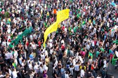 Protests were organized by a group of six labor confederations, including CUT, which is Brazil's largest and closely allied with the ruling Workers' Party