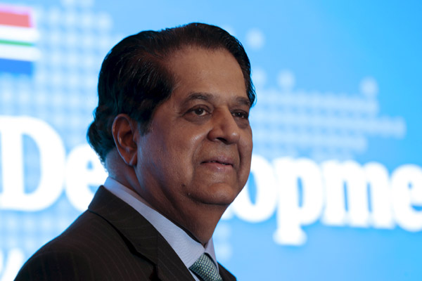President of the New Development Bank (NDB) Kundapur Vaman Kamath attends a opening ceremony of the New Development Bank in Shanghai, China, July 21, 2015. [Photo/Agencies]