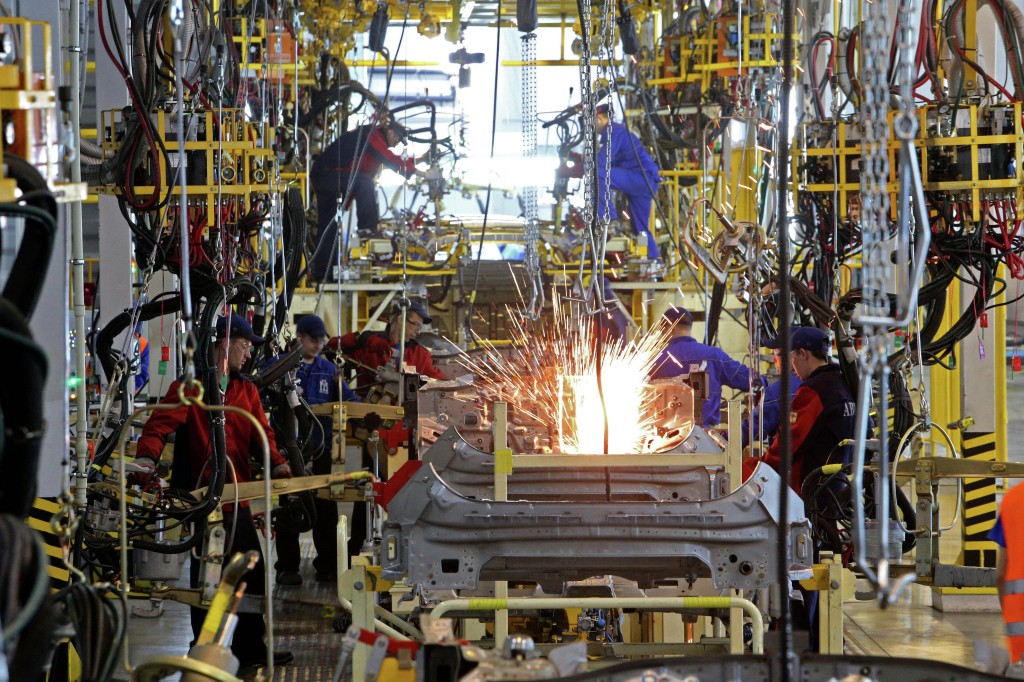 Car manufacturing at the Avtotor plant in Kaliningrad © SPUTNIK/ IGOR ZAREMBO