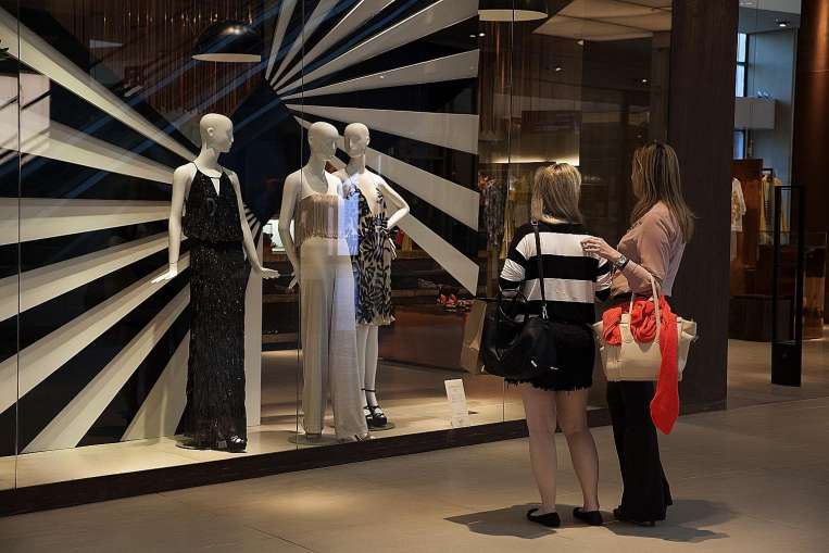 Shoppers at the Village Mall in Rio de Janeiro. A tour of a few malls found that among almost two dozen high-end items, 19 are cheaper in Brazil than in New York.PHOTO: BLOOMBERG