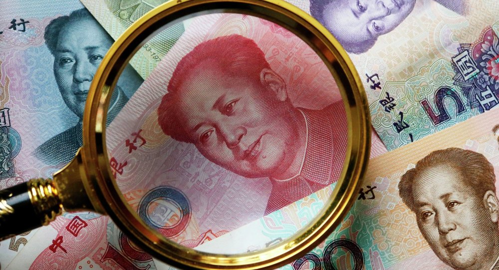 The People's Bank of China allowed the yuan to depreciate by nearly 2% against the US dollar. © Sputnik. Alexandr Demyanchuk