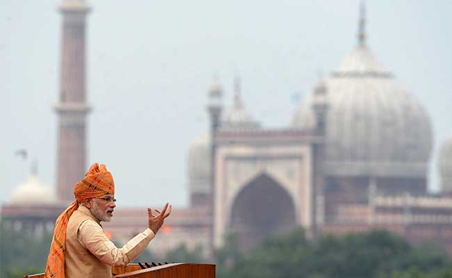 PM Modi addresses the nation on India's 69th Independence Day.