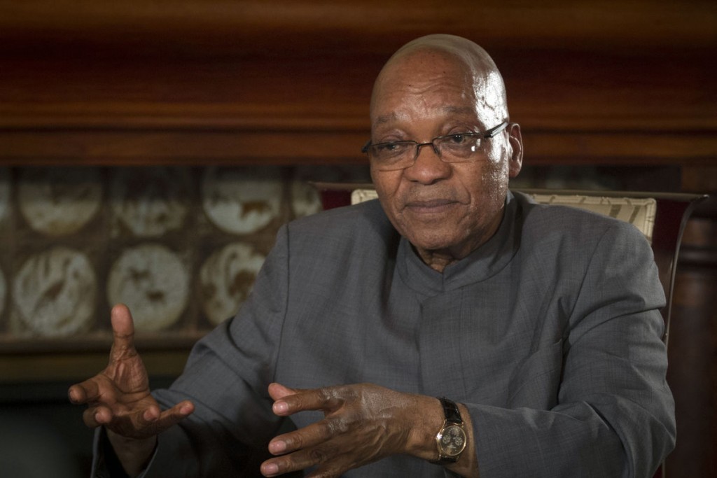 Jacob Zuma, South Africa’s president. Photographer: Dean Hutton/Bloomberg