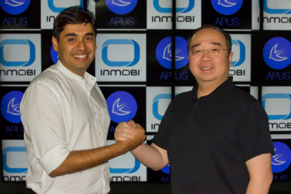 InMobi CEO Naveen Tewari & APUS CEO Li Tao © SOHU