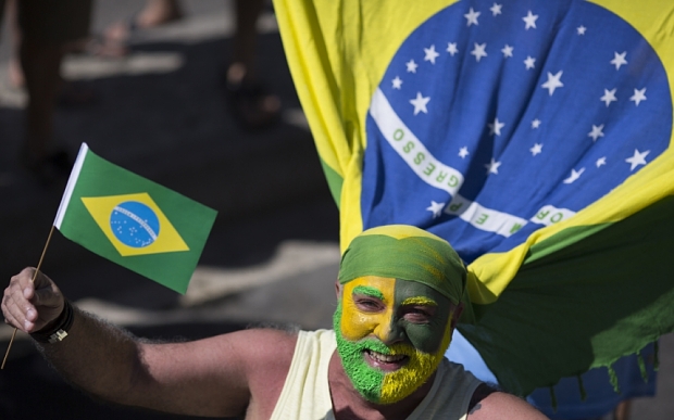 S&P cut Brazil's rating to BB+, which denotes substantial credit risk, from BBB-. © AP
