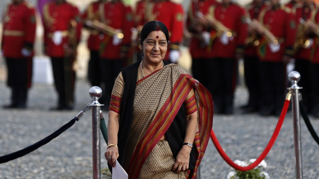 Sushma Swaraj. ©REUTERS/Omar Sobhani 