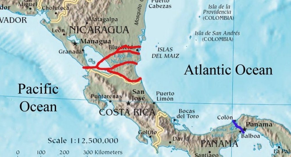 Russian economic structures and companies are ready to participate in the construction of the Nicaraguan Canal project as soon as progress is seen, the director of the Russian Foreign Ministry’s Latin American Department said. © Wikipedia
