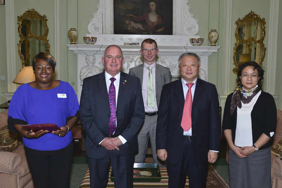Norinco representatives with staff from UKTI and Shropshire Chamber