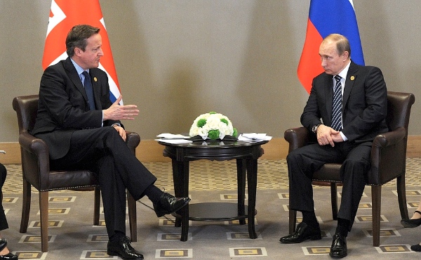 Russian President Vladimir Putin and British Prime Minister David Cameron discussed “the outlook for developing bilateral cooperation, the situation in Syria, and the fight against terrorism” in Antalya, Turkey, on 16 November 2015