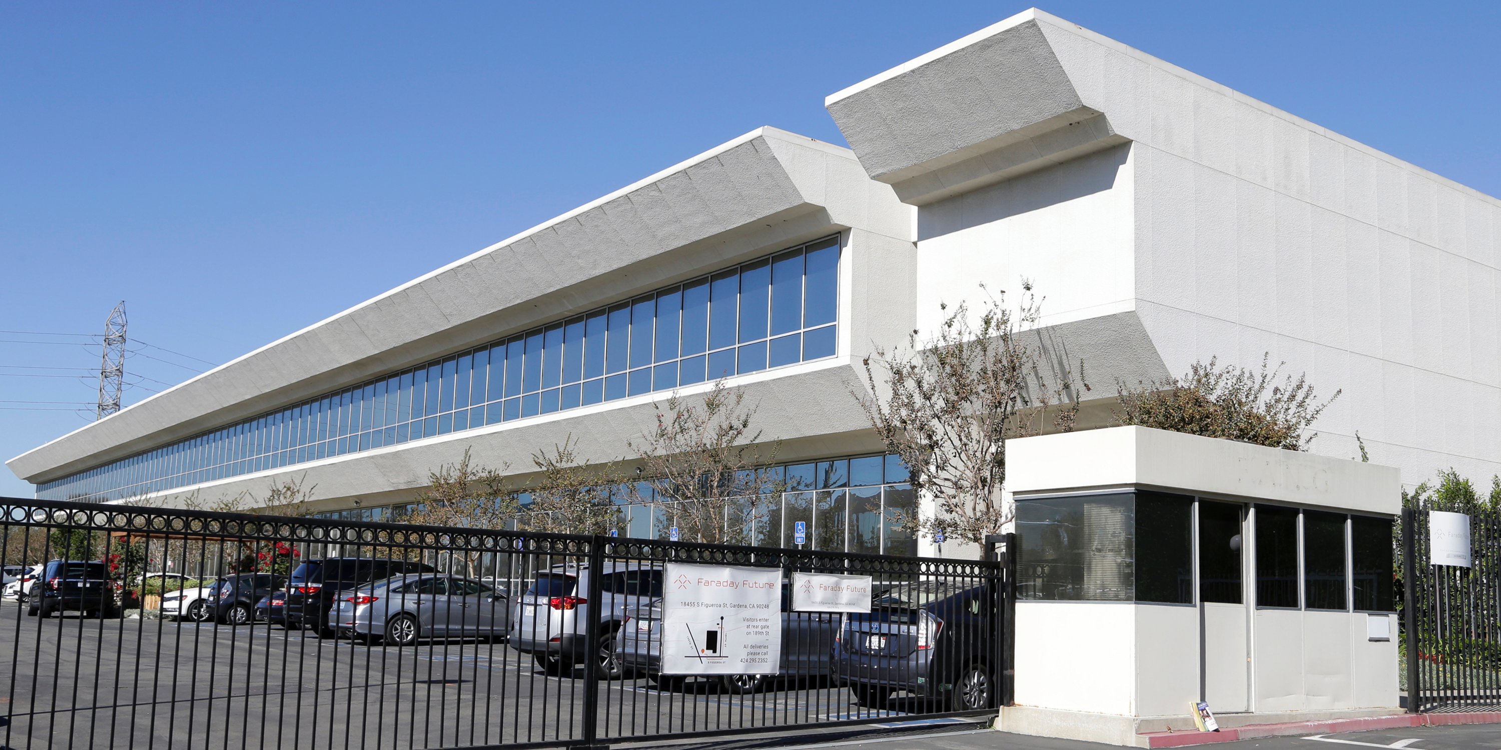 Faraday Future building in Gardena, Calif.