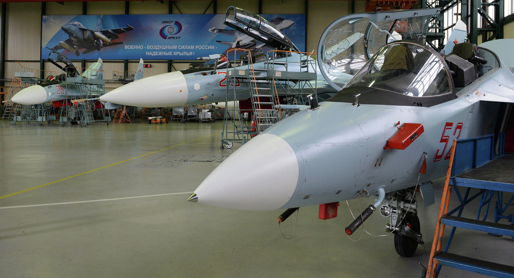 According to the head of the engine department at the P. I. Baranov Central Institute of Aviation Motor Development, Russia should double its sales of military aircraft over the next decade. © Sputnik/ Sergey Mamontov