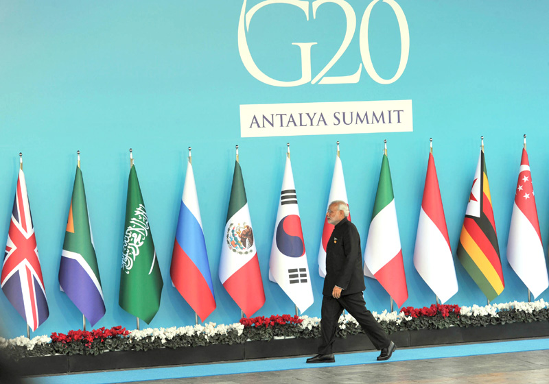 The Prime Minister, Shri Narendra Modi at the G20 Turkey 2015, in Turkey on November 15, 2015. © News for India