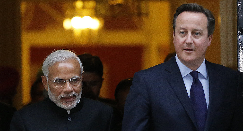 The United Kingdom wants to become India’s biggest partner in infrastructure projects and make London the world’s center for offshore trading in the Indian national currency, the rupee, British Prime Minister David Cameron said. © AP Photo/ Frank Augstein