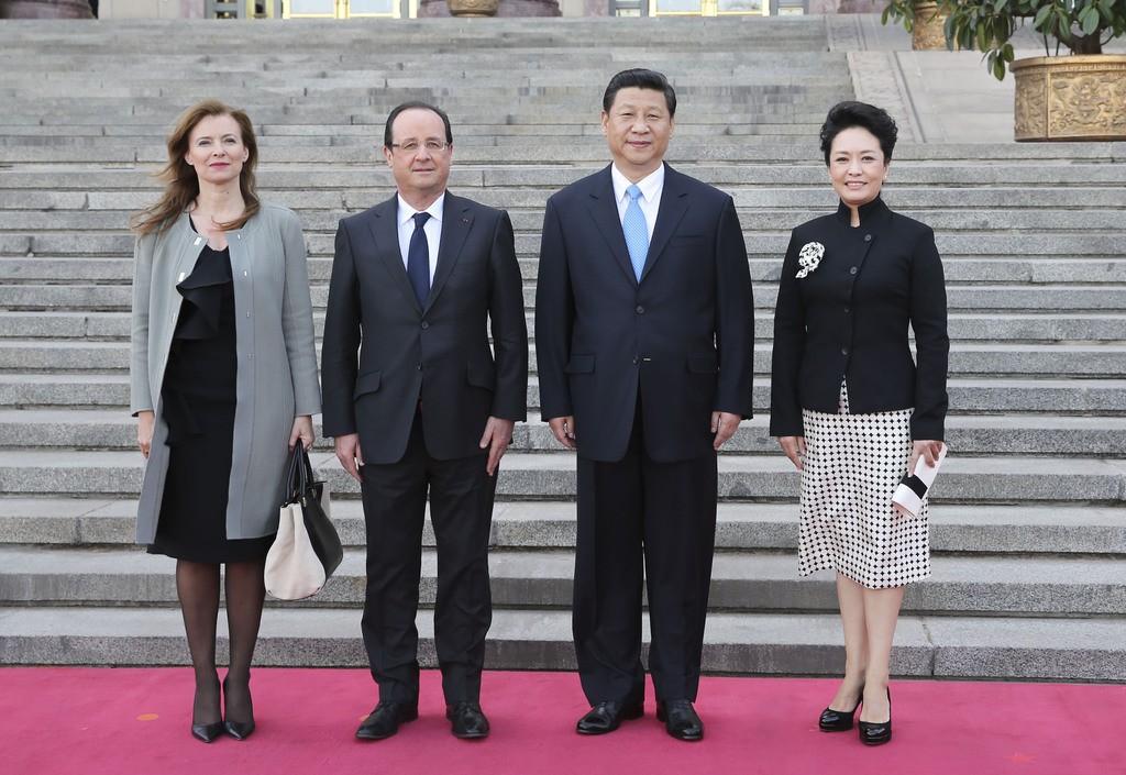 French President Francois Hollande visited China. 