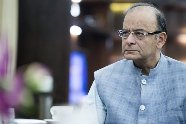 Finance minister Arun Jaitley, in this year’s budget speech, said the government will reduce corporate tax rates to 25% over the next four years from 30% at present. Photo: Bloomberg