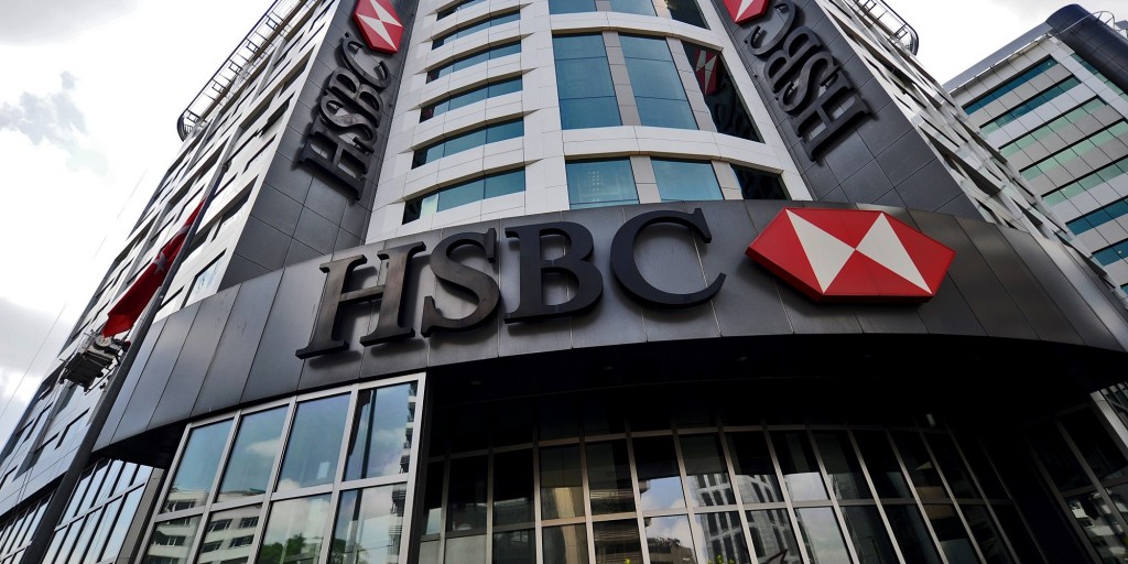 The HSBC headquarters in Istanbul are pictured on June 9, 2015. (Photo credit should read OZAN KOSE/AFP/Getty Images)