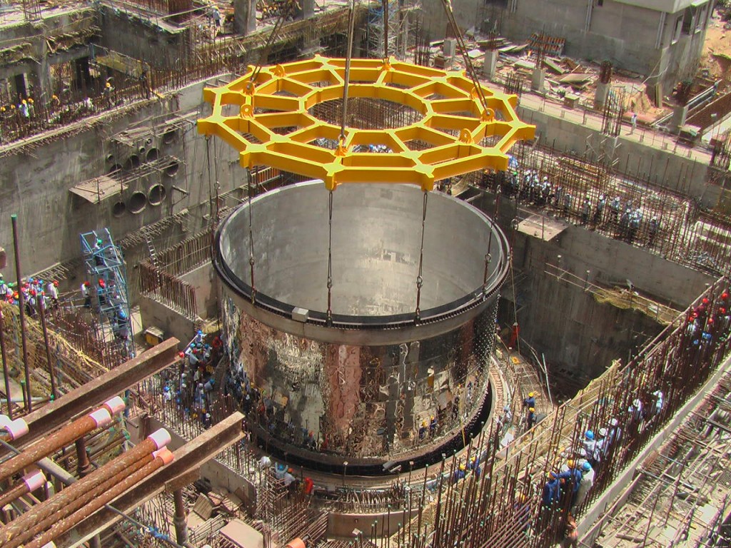 India's 500 MWe fast breeder reactor under construction​.