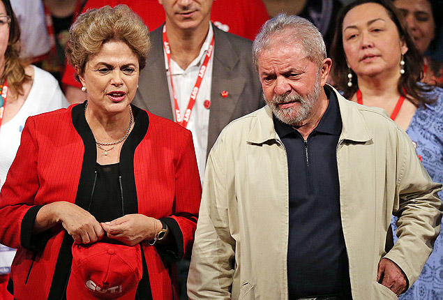 President Dilma Rousseff and former president Lula da Silva © Ernesto Rodrigues/Folhapress
