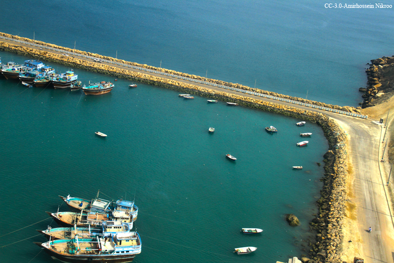 Boats anchored in Chabahar Bay. Photo: Amirhossein Nikroo