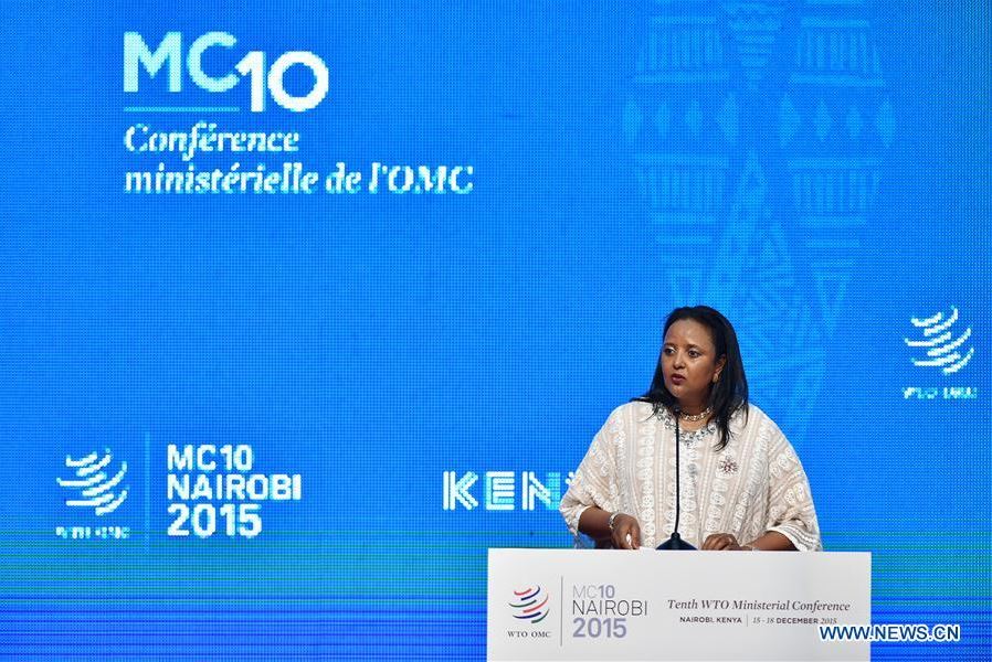 Chair of the Tenth WTO Ministerial Conference and Kenyan Foreign Minister Amina