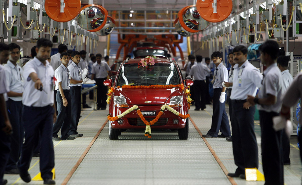 GM's auto plant in India