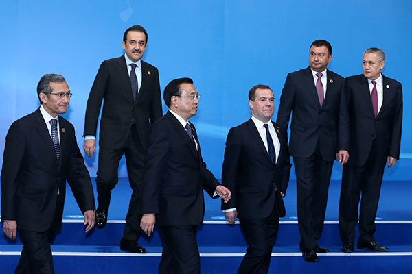 During the two-day meeting, Chinese Premier Li Keqiang and Russian Prime Minister Dmitry Medvedev along with other heads of government from the SCO members will discuss matters related to “trade and investment” [Xinhua]