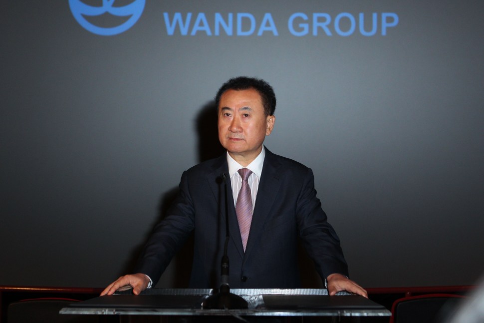 Board Chairman and President of Dalian Wanda Group Co., Ltd Wang Jianlin. (Photo by Joe Scarnici/WireImage)