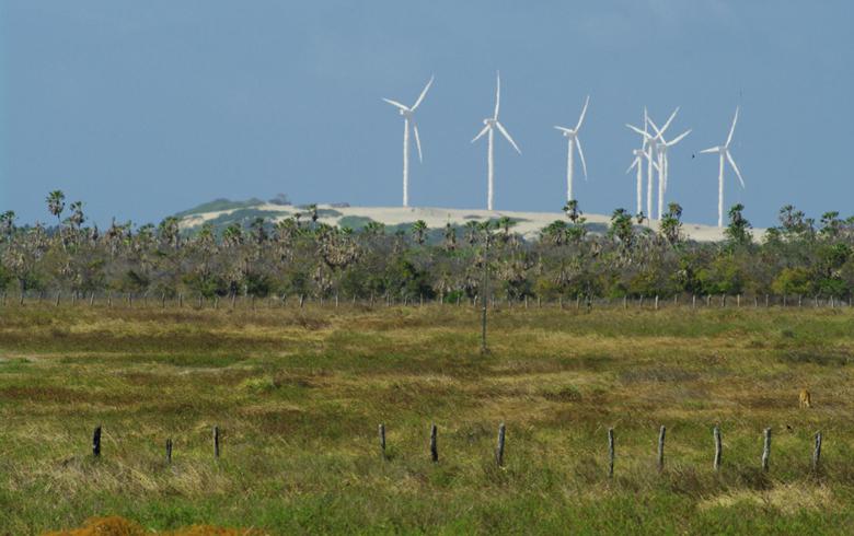 Wind farm in Brazil. Author: Otávio Nogueira. License: Creative Commons, Attribution 2.0 Generic.