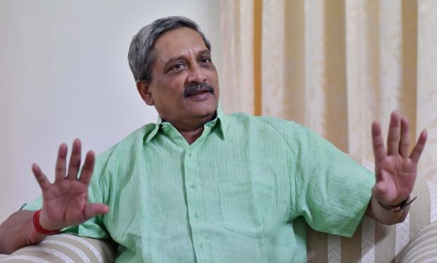A file photo of defence minister Manohar Parrikar. Photo: PTI