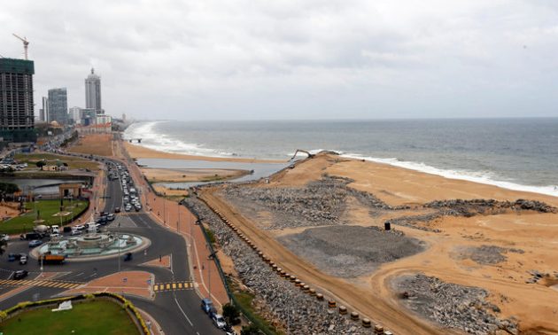 A general view of the China-funded Colombo International Financial City's construction site. REUTERS/Dinuka Liyanawatte