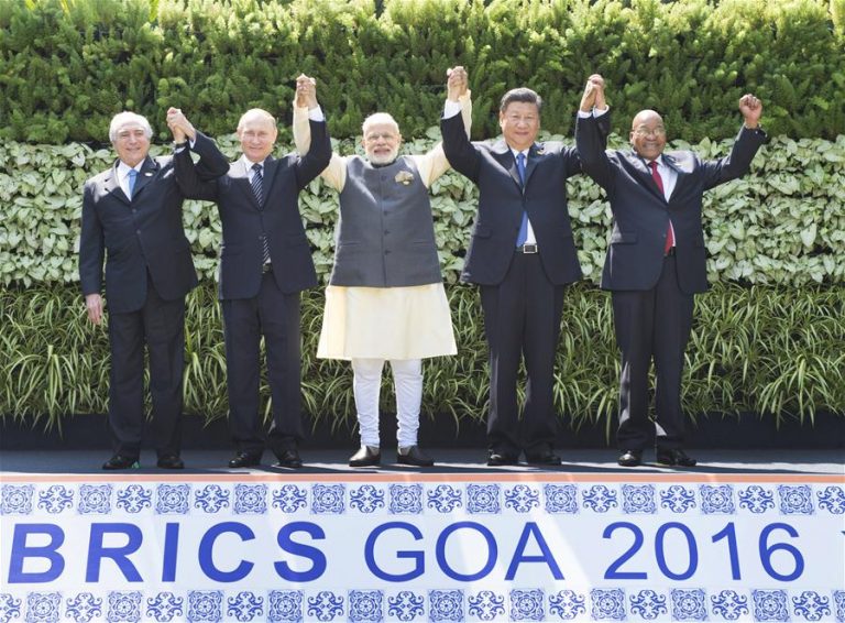 BRICS Issues Goa Declaration Pledging Enhanced Role BRICS Information Sharing & Exchanging