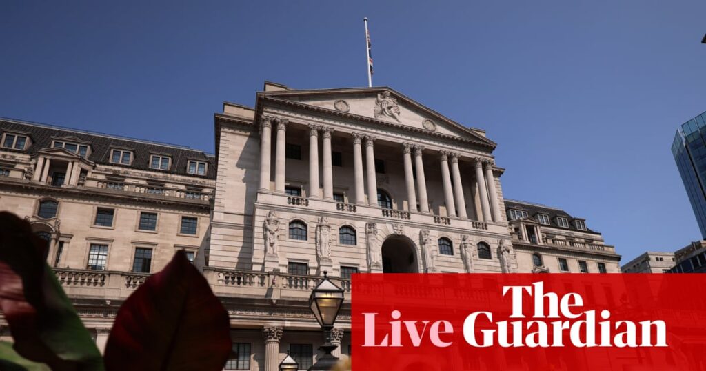 Trump tariffs kick in; Bank of England likely to cut rates - business live