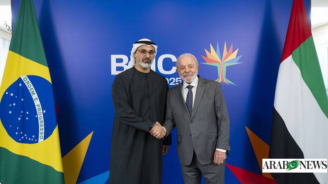 Abu Dhabi crown prince holds talks with Brazilian president on sidelines of BRICS summit