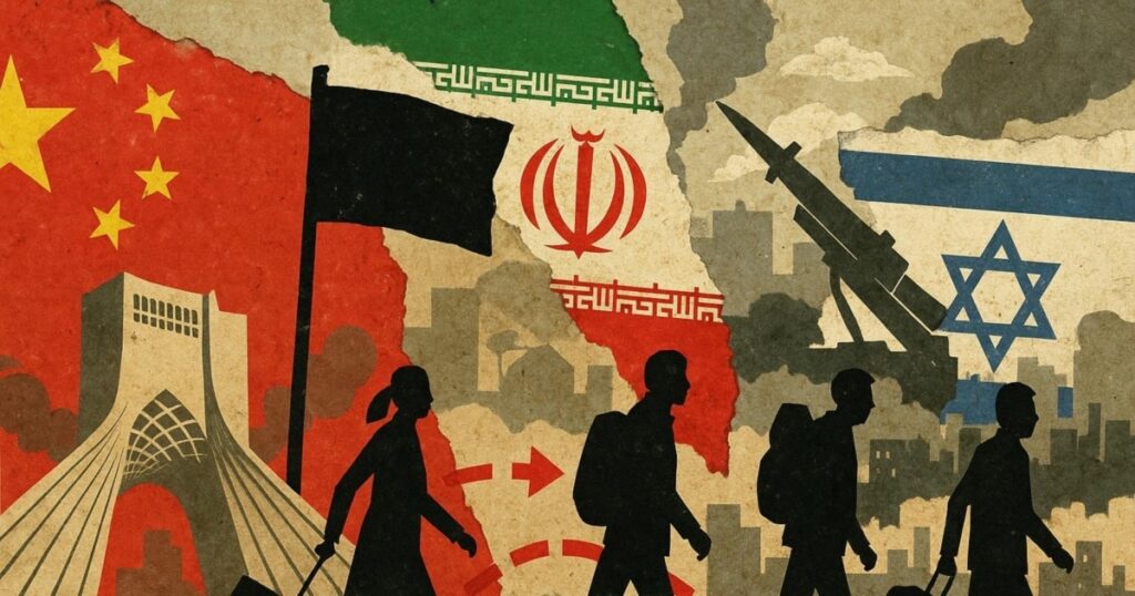 在以色列与伊朗冲突持续之际，一些中国公民撤离到临近国家