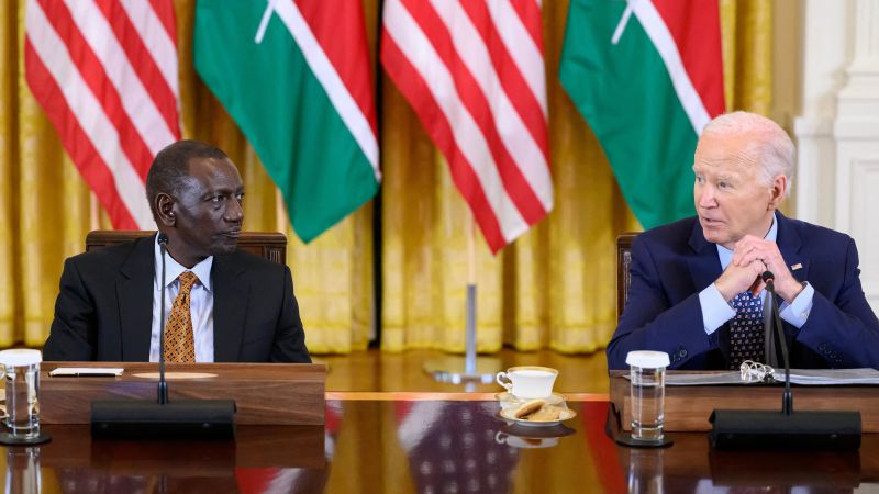 Biden looks to counter China’s influence as he rolls out red carpet for Kenya