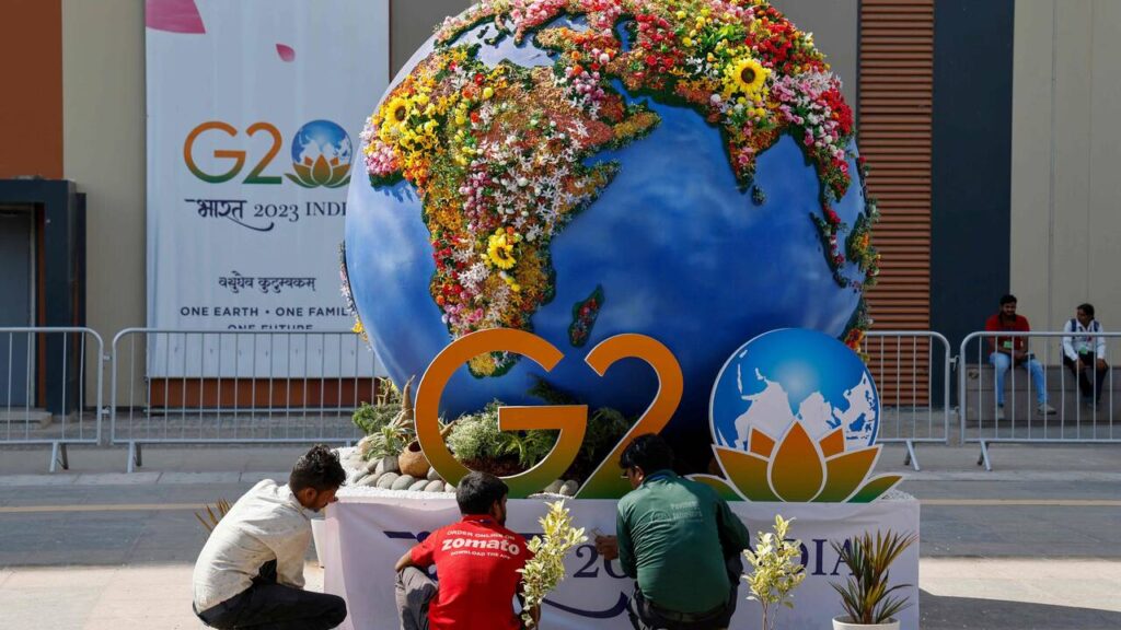 "Faire du monde un endroit plus sain": en Inde, un sommet du G20 devenu campagne politique pour Modi