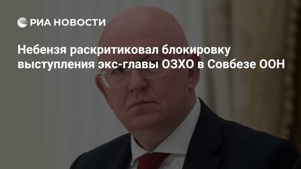 Небензя раскритиковал блокировку выступления экс-главы ОЗХО в Совбезе ООН