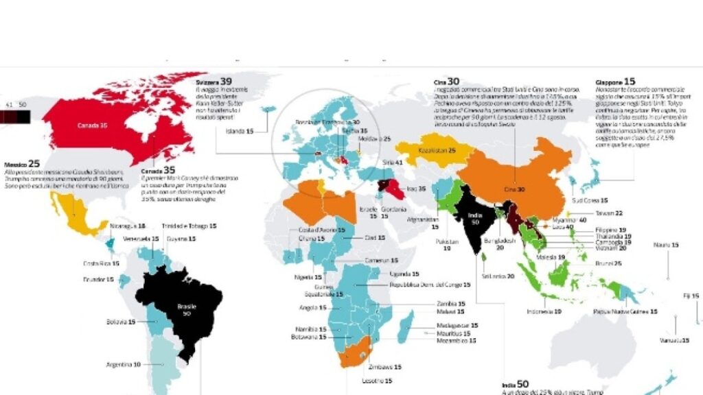 Le tariffe di Trump, come cambia il mondo: ecco chi paga più dazi agli Stati Uniti