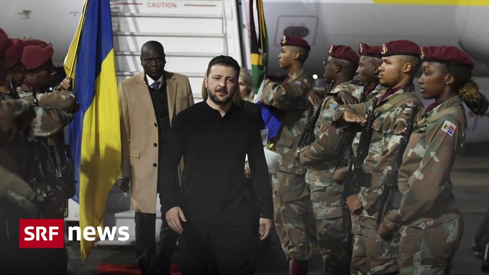 Selenski verkürzt wegen Angriffs auf Kiew Südafrika-Besuch