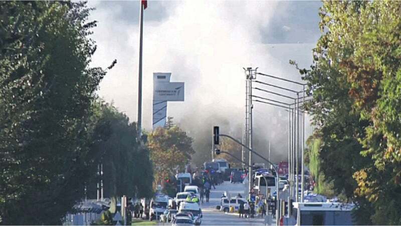 Five dead, 22 hurt in attack on Turkish defence firm’s HQ