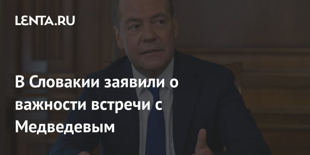 В Словакии заявили о важности встречи с Медведевым