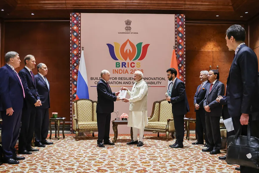 Brics leaders gather for summit in New Delhi