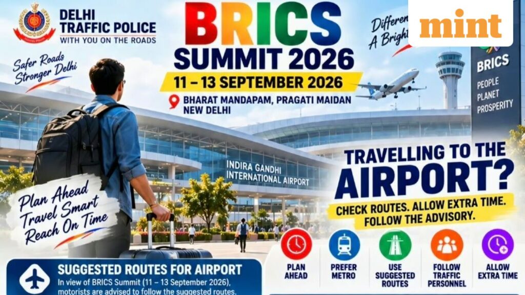 BRICS Summit 3-day traffic advisory: How to reach Railway Stations, Airport amid restrictions, diversions in Delhi
