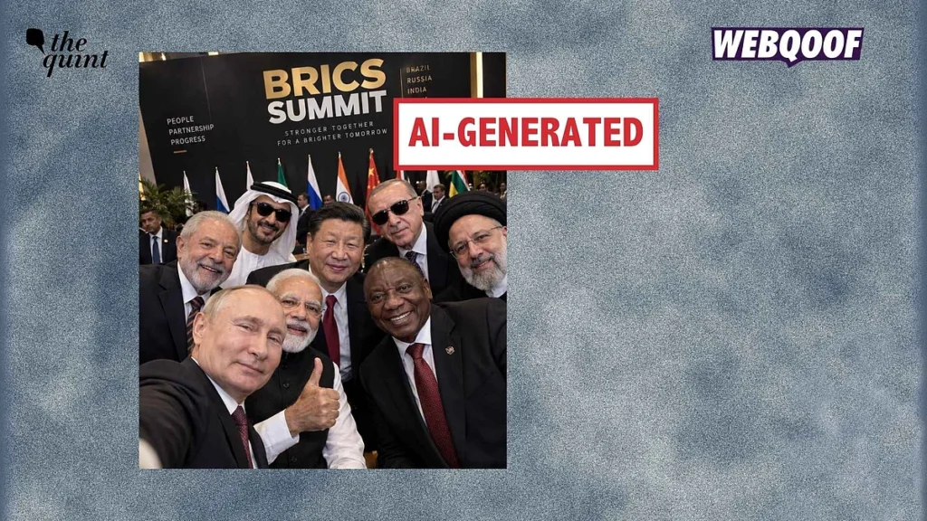 AI-Generated Image Viral as Real Photo of World Leaders at 2026 BRICS Summit