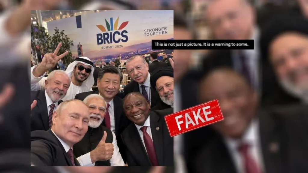Fact Check: मोदी-पुतिन समेत BRICS नेताओं की वायरल सेल्फी असली नहीं, AI से बनाई गई