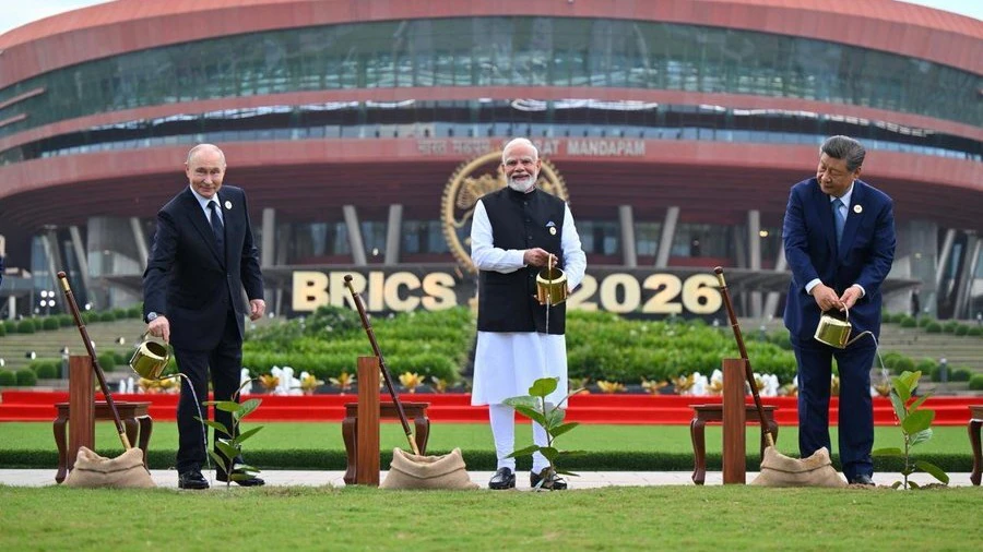 PM Modi plants banyan tree with BRICS leaders, calls it symbol of shared future