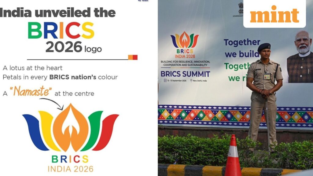 BRICS India 2026 logo explained: The meaning behind the lotus, petals and ‘Namaste’