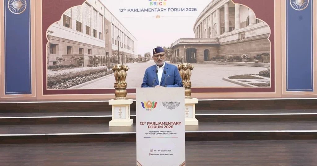 CP Radhakrishnan hosts banquet for 12th BRICS delegates at parliament
